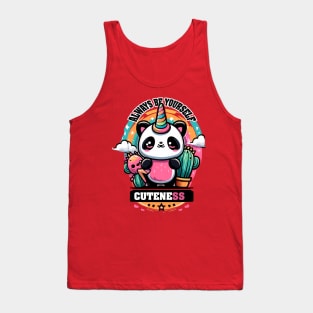 Always Be Yourself Panda Unicorn Tank Top